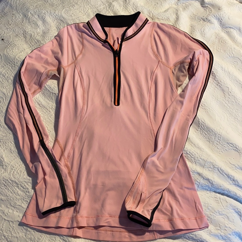 Reflective zip tech shirt